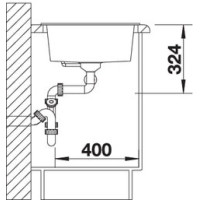 Кухонна мийка Blanco METRA 9 (525936) чорний