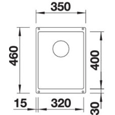 Кухонна мийка Blanco SUBLINE 320-U (525983) чорний