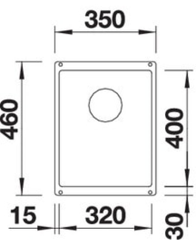 Кухонна мийка Blanco SUBLINE 320-U (525983) чорний