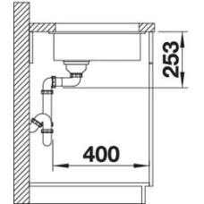 Кухонна мийка Blanco SUBLINE 160-U (525981) чорний
