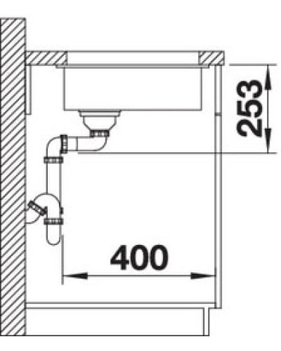 Кухонна мийка Blanco SUBLINE 160-U (525981) чорний