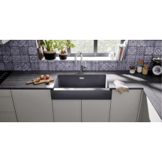 Кухонна мийка Blanco VINTERA XL 9-UF (526102) темна скеля