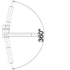 Кухонний змішувач Blanco LINUS (525806) чорний матовий