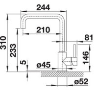 Кухонний змішувач Blanco MILI (526159) чорний