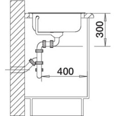 Кухонна мийка Blanco TIPO 45 C (525320) матова