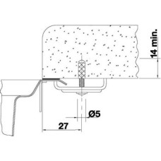 Кріплення для підстІльного монтажу Blanco 212330