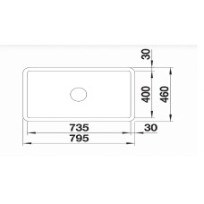 Кухонна мийка Blanco VILLAE Single (525163) глянцевий білий