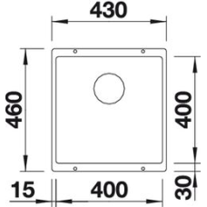 Кухонна мийка Blanco ROTAN 400-U (526097) чорний