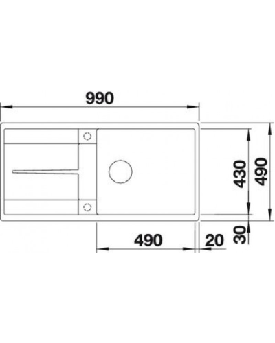 Кухонна мийка Blanco METRA XL 6 S-F (525933) чорний