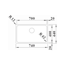 Кухонна мийка Blanco SOLIS 700-U (526125) полірована