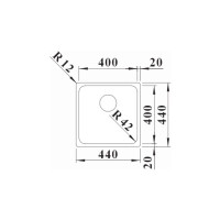 Кухонна мийка Blanco SOLIS 400-U (526117) полірована