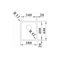 Кухонна мийка Blanco SOLIS 340-U (526115) полірована