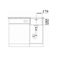 Кухонна мийка Blanco SOLIS 340-U (526115) полірована