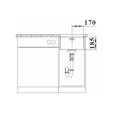 Кухонна мийка Blanco SOLIS 340-U (526115) полірована