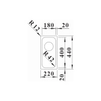 Кухонна мийка Blanco SOLIS 180-U (526113) полірована