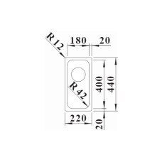 Кухонна мийка Blanco SOLIS 180-U (526113) полірована