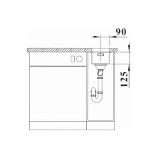 Кухонна мийка Blanco SOLIS 180-U (526113) полірована