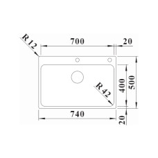 Кухонна мийка Blanco SOLIS 700-IF/A (526127) полірована