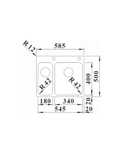 Кухонна мийка Blanco SOLIS 340/180-IF/A (526132)