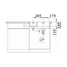 Кухонна мийка Blanco SOLIS 340/180-IF/A (526132) полірована