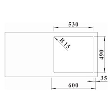Кухонна мийка Blanco SOLIS 500-IF/A (526124) полірована