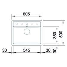 Кухонна мийка Blanco DALAGO 6-F (525875) чорний