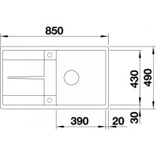 Кухонна мийка Blanco METRA 5 S-F (525921) чорний