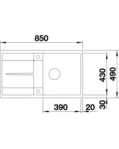 Кухонна мийка Blanco METRA 5 S-F (525921) чорний