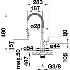 Кухонний змішувач Blanco CATRIS-S (521476) хром