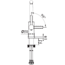 Кухонний змішувач Blanco LANORA-F (526179) нержавіюча сталь