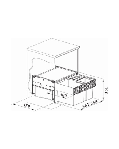 Система сортування відходів Blanco SELECT II XL 60/3 (526205)