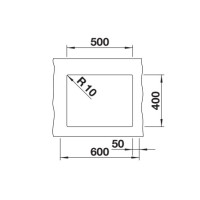 Кухонна мийка Blanco ROTAN 500-U (526098) чорний