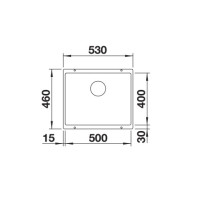 Кухонна мийка Blanco ROTAN 500-U (523075) антрацит