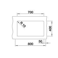 Кухонна мийка Blanco ROTAN 700-U (521344) антрацит