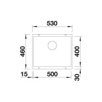Кухонна мийка Blanco ROTAN 500-U (521353) кава