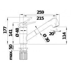 Кухонний змішувач Blanco WEGA-S II (526420) антрацит