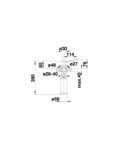 Дозатор Blanco TORRE PVD STEEL(526430)