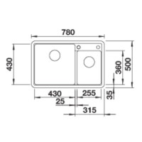 Кухонна мийка Blanco LEGRA 8 (526223) чорний