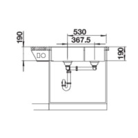 Кухонна мийка Blanco LEGRA 8 (526223) чорний