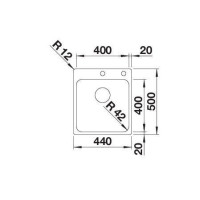 Кухонна мийка Blanco SOLIS 400-IF/A (526119) полірована