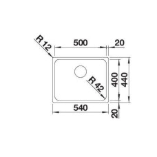 Кухонна мийка Blanco SOLIS 500-IF (526123) полірована