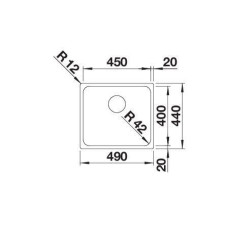 Кухонна мийка Blanco SOLIS 450-IF (526121) полірована