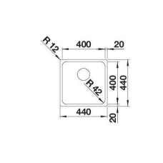 Кухонна мийка Blanco SOLIS 400-IF (526118) полірована