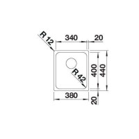 Кухонна мийка Blanco SOLIS 340-IF (526116) полірована