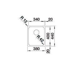 Кухонна мийка Blanco SOLIS 340-IF (526116) полірована