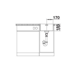 Кухонна мийка Blanco SOLIS 340-IF (526116) полірована