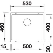 Кухонна мийка Blanco SUBLINE 500-U (525995) чорний