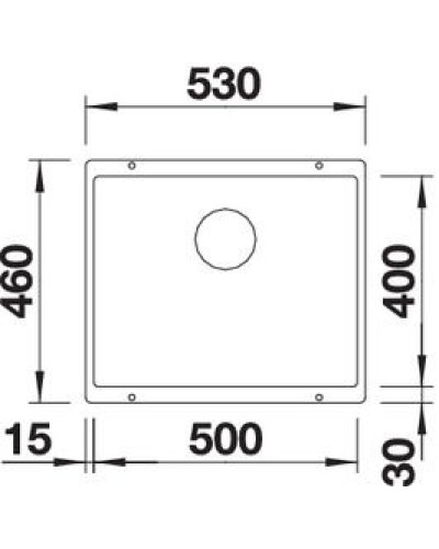 Кухонна мийка Blanco SUBLINE 500-U (525995) чорний