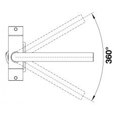 Кухонний змішувач Blanco FONTAS II (526670) чорний матовий