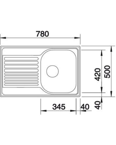 Кухонна мийка Blanco TIPO 45S Compact (513441)